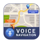 voice gps navigation android application logo